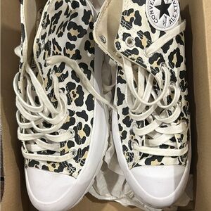 Converse Women's Leopard Print Sneakers